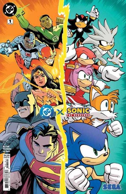 DC X Sonic The Hedgehog 1 (Of 5) Cover B Ethan Young Card Stock Variant - Cadets Toys & Comics