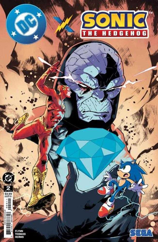 DC X Sonic The Hedgehog 2 (Of 5) Cover A Pablo M Collar - Cadets Toys & Comics