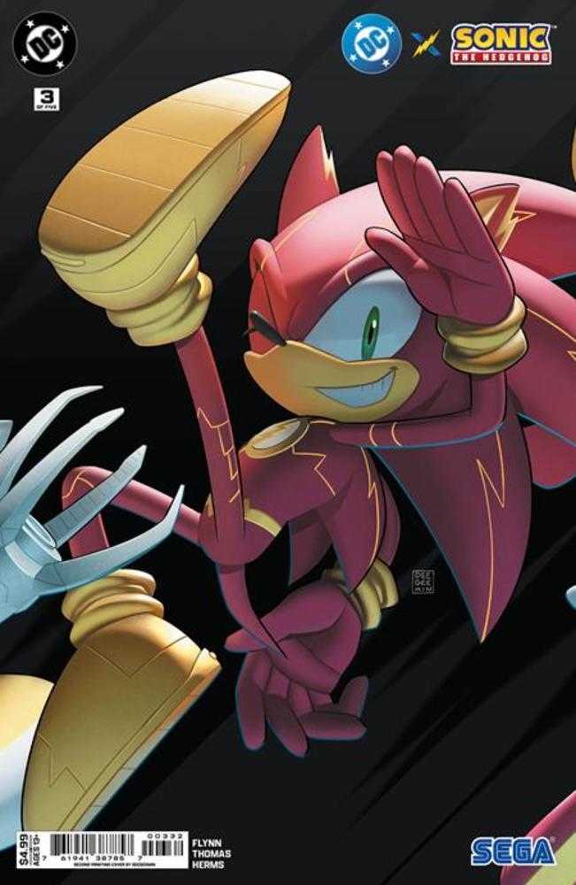 DC X Sonic The Hedgehog 3 (Of 5) 2nd Print Deegeemin Connecting - Cadets Toys & Comics