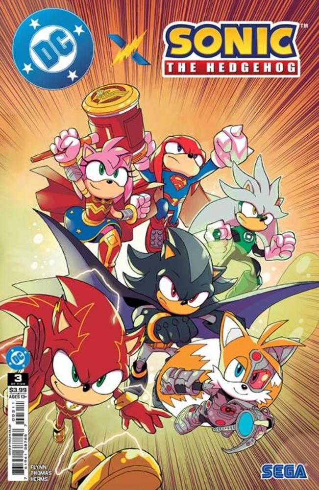 DC X Sonic The Hedgehog #3 (de 5) Portada A Pablo M Collar