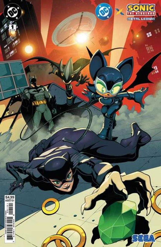 DC X Sonic The Hedgehog The Metal Legion 1 (Of 5) Cover B Adam Bryce Thomas Card Stock Variant - Cadets Toys & Comics
