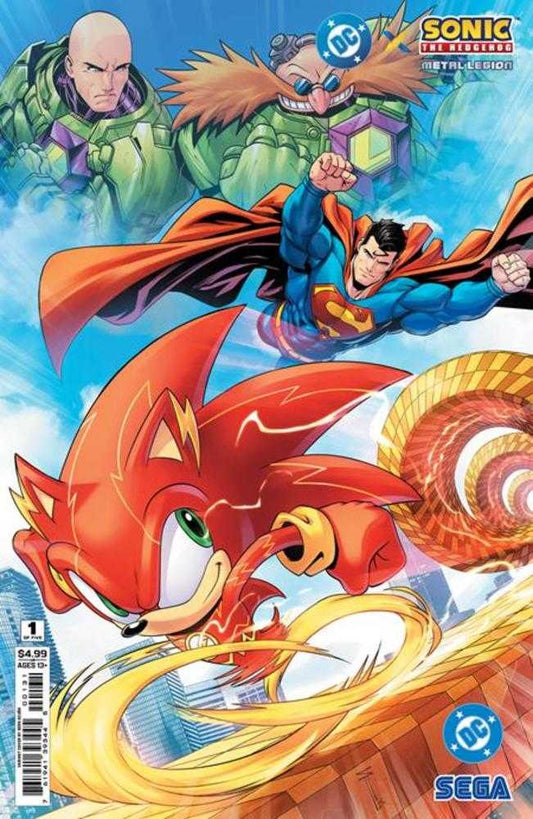 DC X Sonic The Hedgehog The Metal Legion 1 (Of 5) Cover C Serg Acuna Card Stock Variant - Cadets Toys & Comics