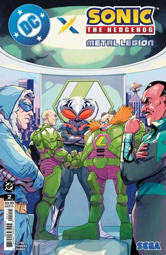 DC X Sonic The Hedgehog The Metal Legion 2 (Of 5) Cover A Pablo M Collar - Cadets Toys & Comics