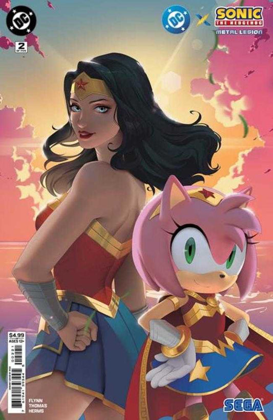 DC X Sonic The Hedgehog The Metal Legion 2 (Of 5) Cover B R1 C0 Card Stock Variant - Cadets Toys & Comics