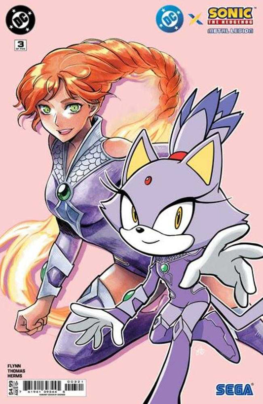 DC X Sonic The Hedgehog The Metal Legion 3 (Of 5) Cover B Saowee Card Stock Variant - Cadets Toys & Comics