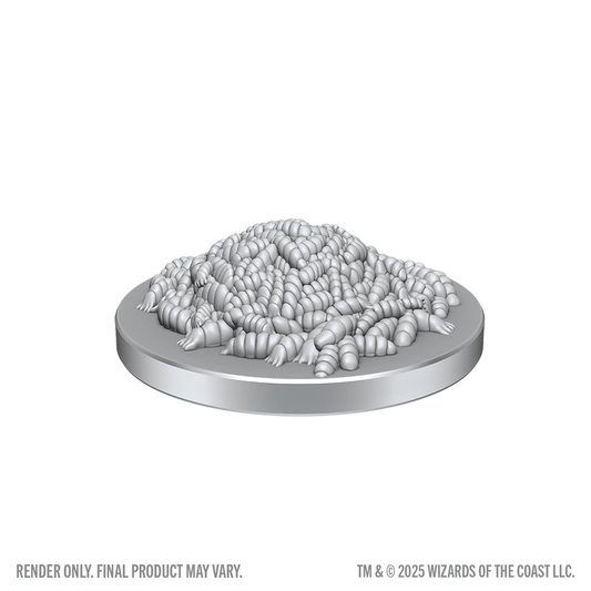 D&D Nolzur's Marvelous Miniatures: Swarm of Rot Grubs & Rot Grub Victim - Cadets Toys & Comics