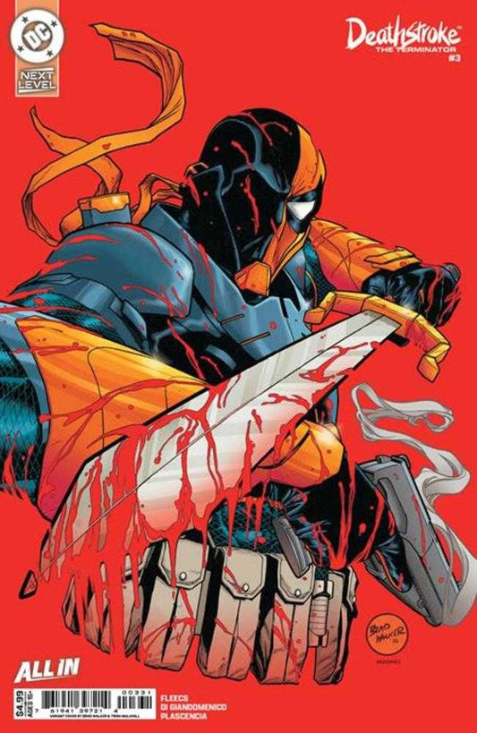 Deathstroke The Terminator 3 Cover C Brad Walker Card Stock Variant - Cadets Toys & Comics