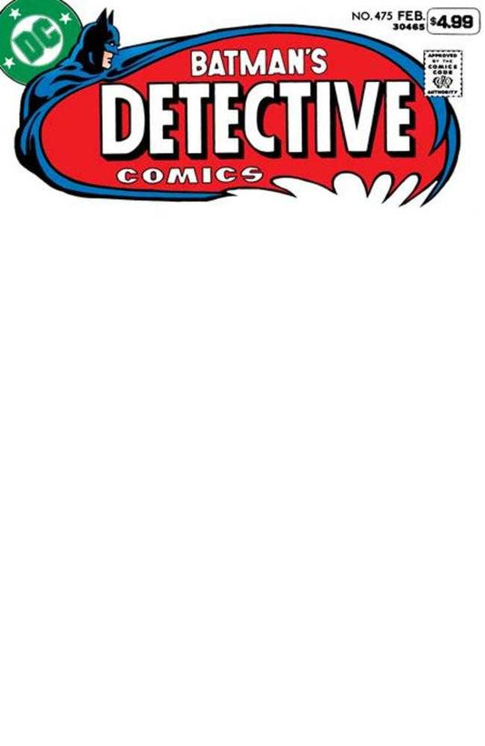 Detective Comics 475 Facsimile Edition Cover B Blank Card Stock Variant (2026 Edition) - Cadets Toys & Comics