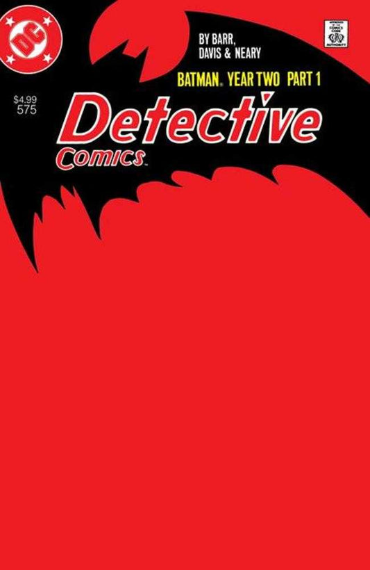 Detective Comics 575 Facsimile Edition Cover C Blank Card Stock Variant (Year Two Part 1 Of 4) - Cadets Toys & Comics
