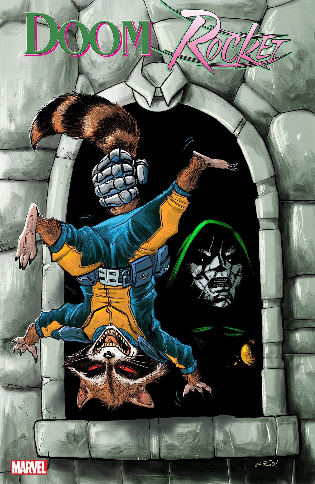 Doctor Doom & Rocket Raccoon 1 Ario Anindito Windowshades Variant - Cadets Toys & Comics