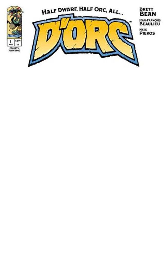 Dorc 1 4th Printing Cover B Blank Sketch Variant - Cadets Toys & Comics
