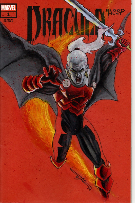 Dracula: Blood Hunt 1 Blood Red Byrum Artist Variant - Cadets Toys & Comics