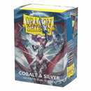 Fundas Dragon Shield - Doble mate - Cobalto y plata (100 unidades)