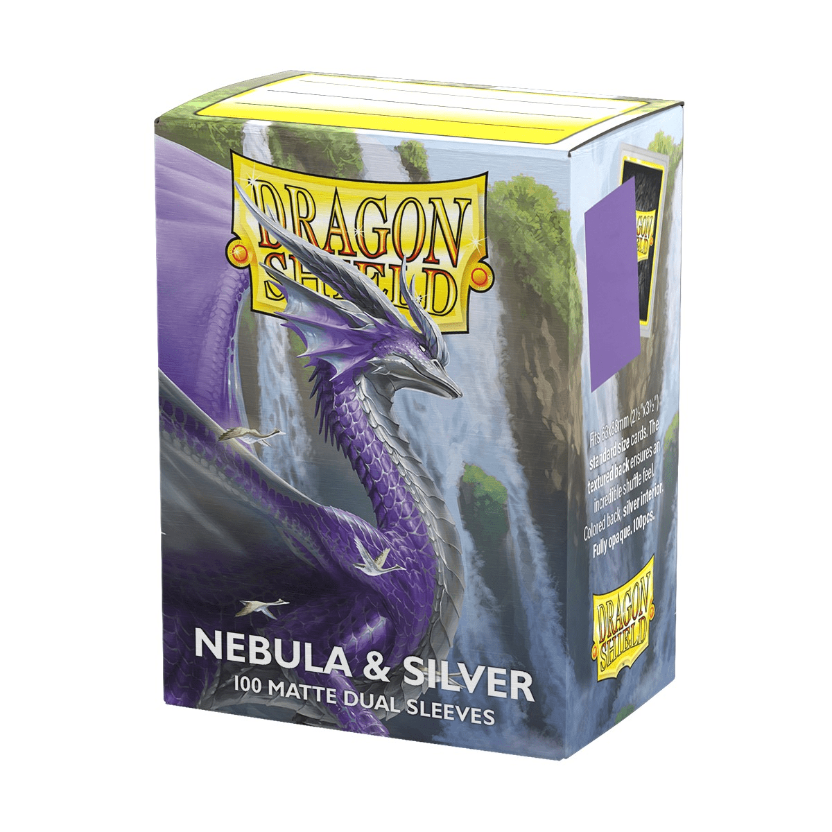 Dragon Shield Sleeves - Dual Matte - Nebula & Silver (100ct.) - Cadets Toys & Comics