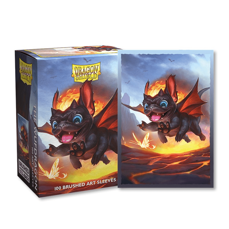 Box and individual card sleeve showcasing "The Wufdragon" art.