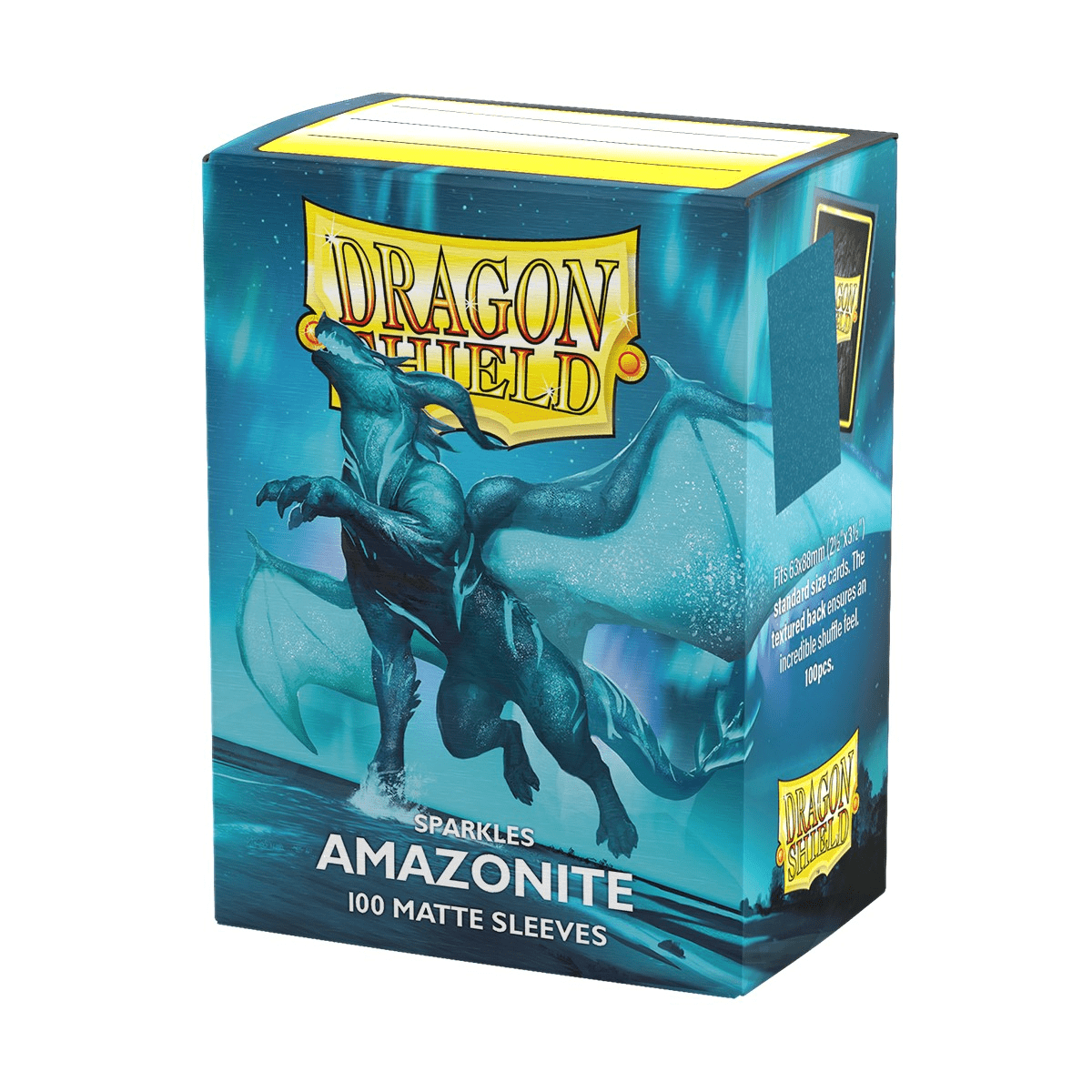 Dragon Shield Sleeves: Standard Matte Sparkles - Amazonite 100CT - Cadets Toys & Comics