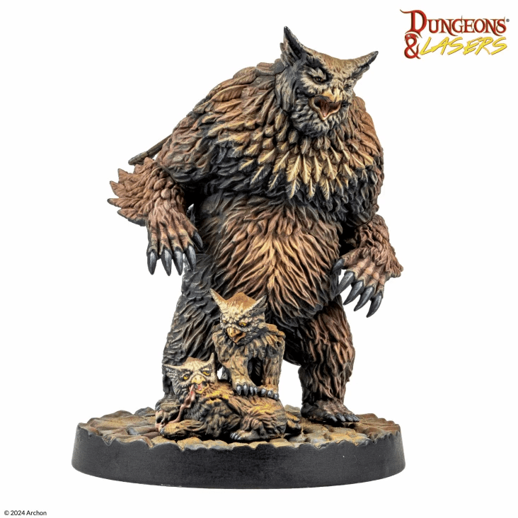 Dungeon & Lasers Owlbear Family - Cadets Toys & Comics