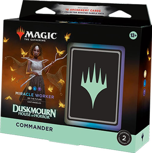 Box of "Magic the Gathering" Duskmoon House of Horror Commander deck.