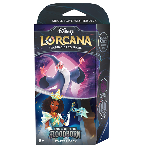 Disney Lorcana: Rise of the Floodborn Starter Deck Amethyst & Steel