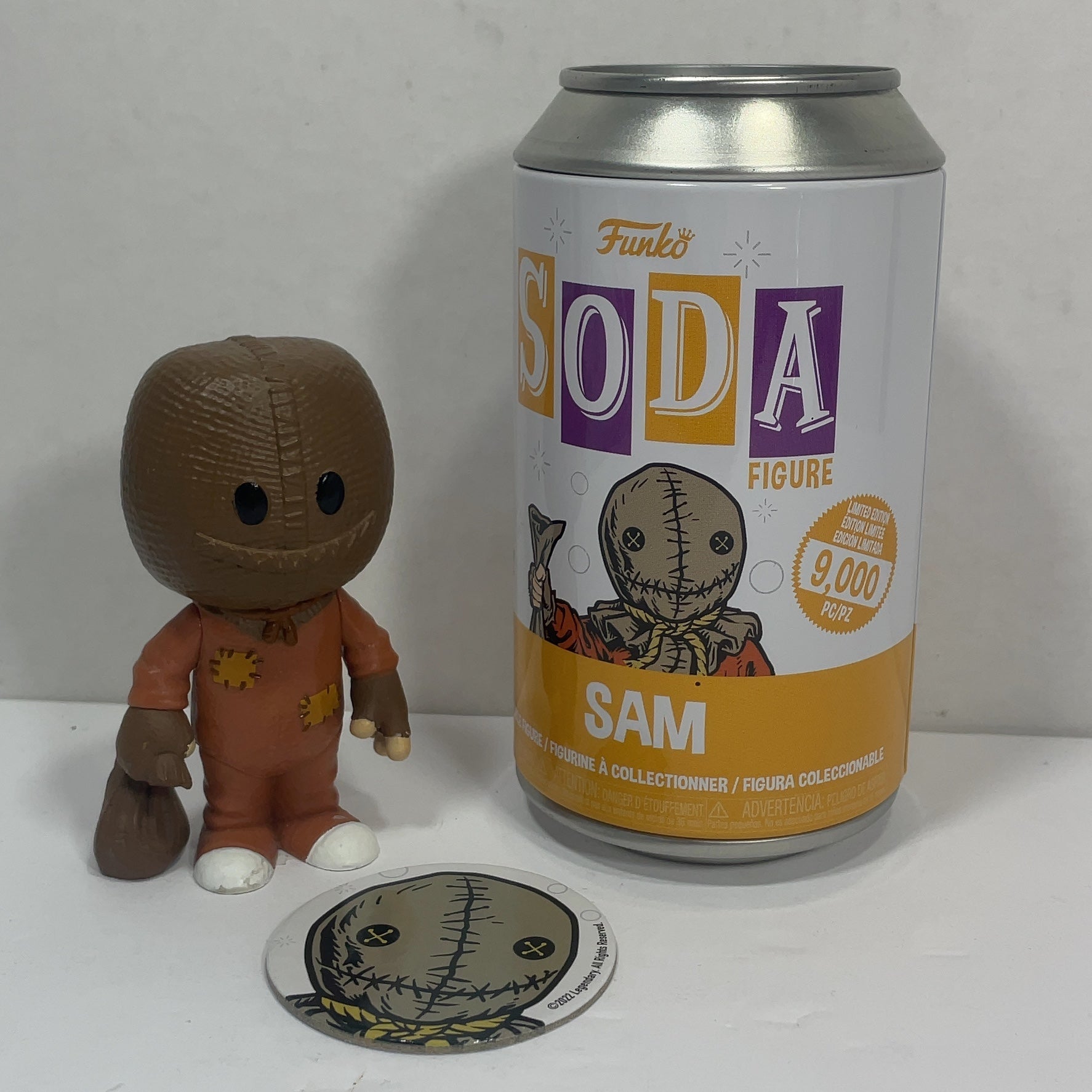 Funko Vinyl Soda Sam Trick 'r Treat Figure with Collector Disc