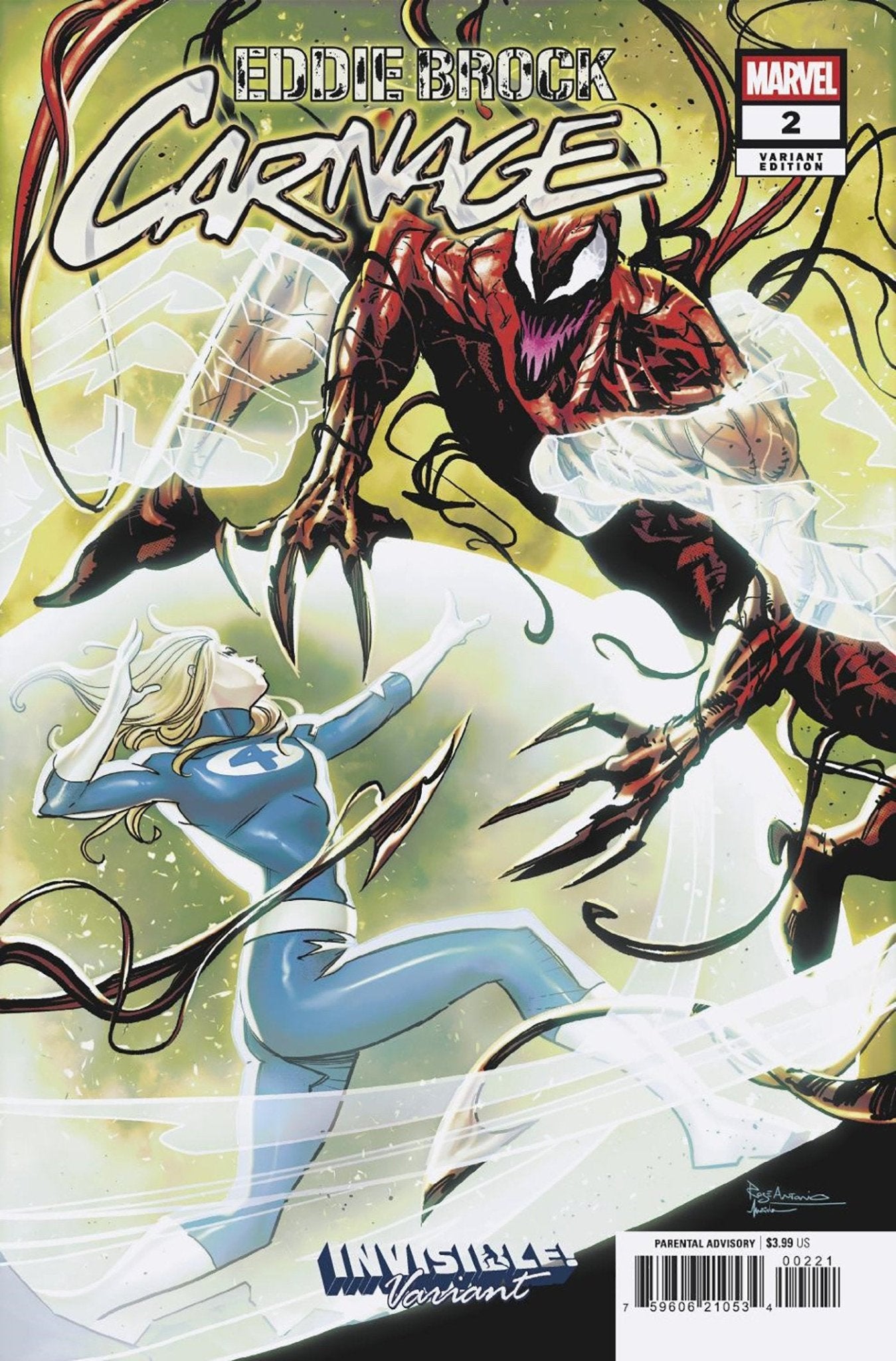 Eddie Brock Carnage 2 Roge Antonio Invisible Variant - Cadets Toys & Comics