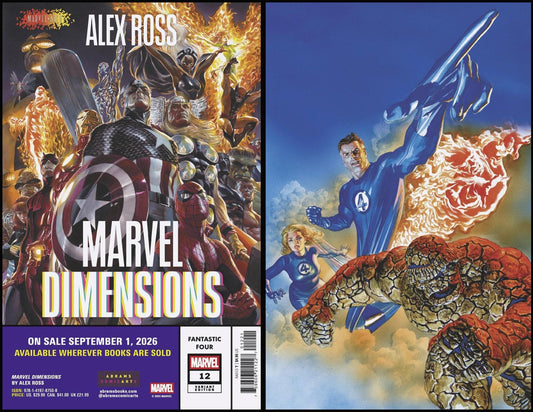 Fantastic Four 12 Alex Ross Marvel Dimensions Variant - Cadets Toys & Comics