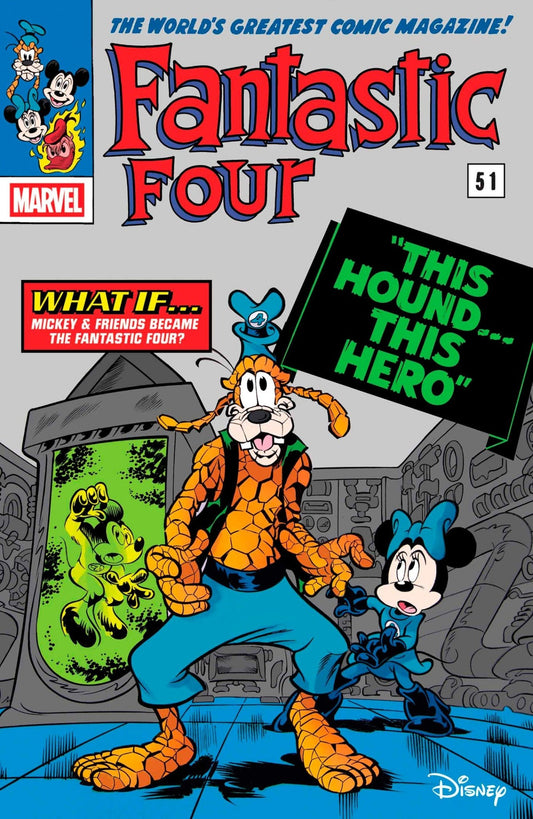 Fantastic Four 29 Paolo Mottura Disney What If? Fantastic Four Homage Variant [ Doom] - Cadets Toys & Comics