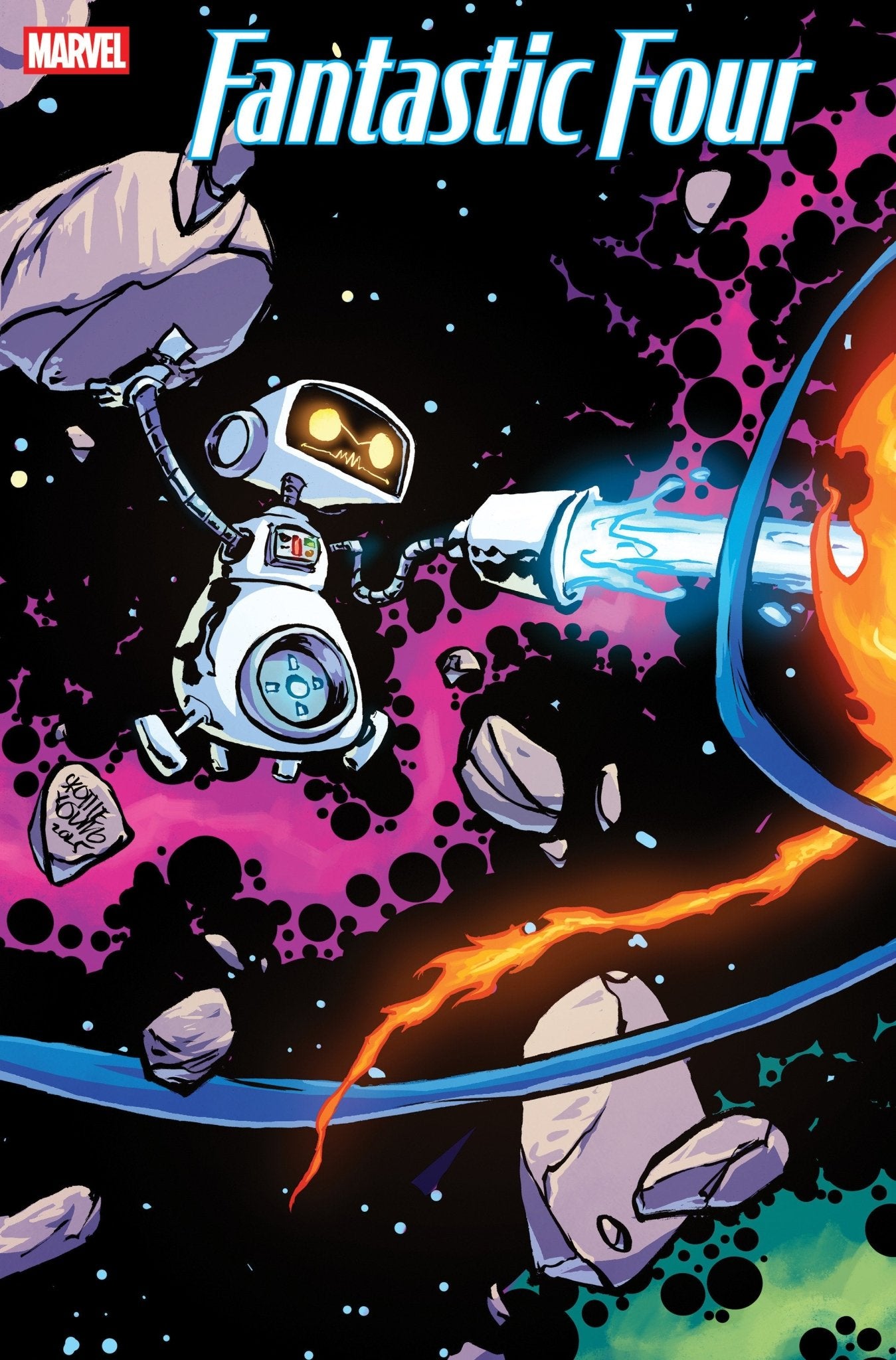 Los Cuatro Fantásticos #4 Skottie Young Variante Conectada de 5 Partes