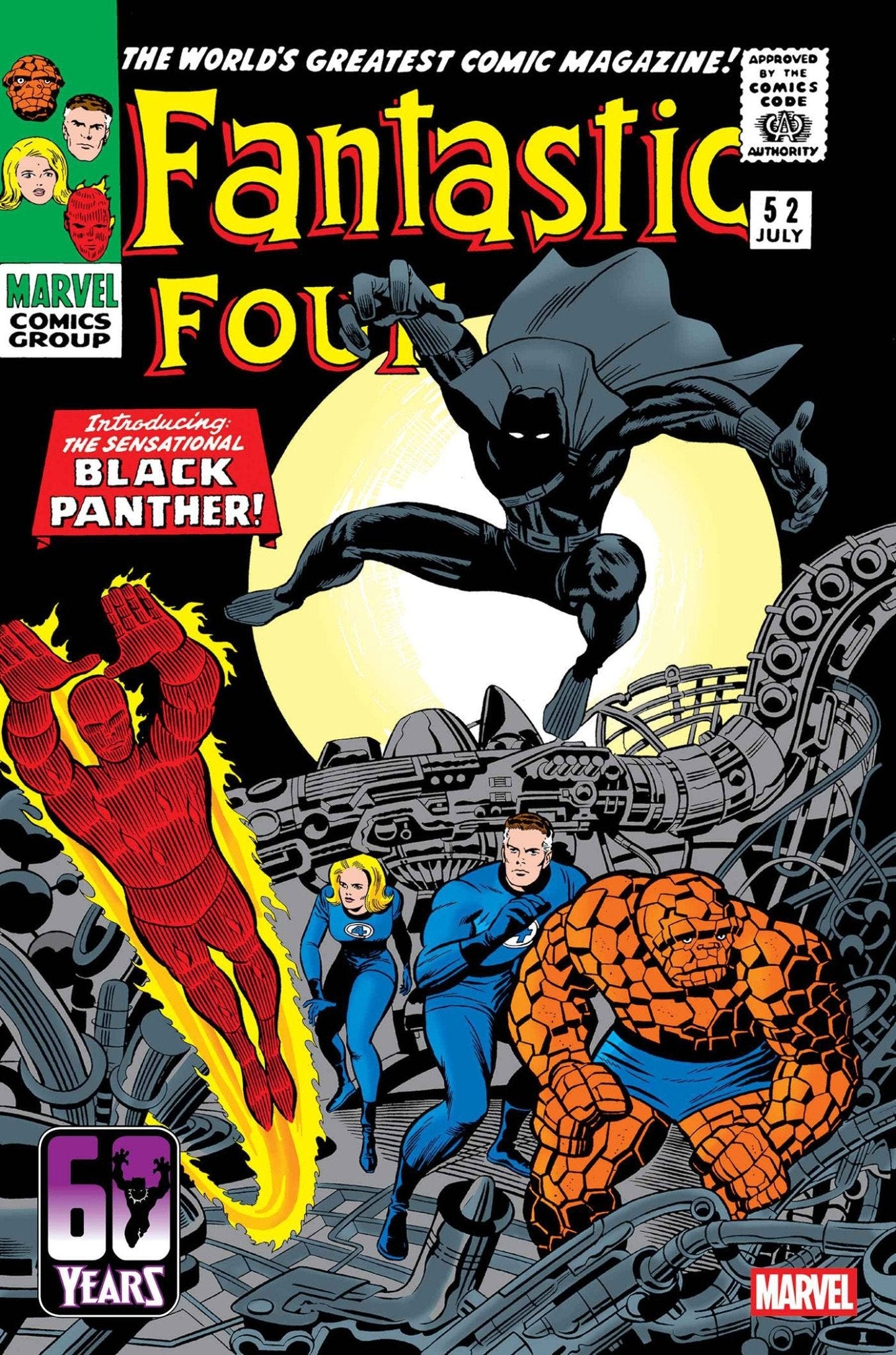 Fantastic Four 52 Facsimile Edition Foil Variant [New Printing] - Cadets Toys & Comics