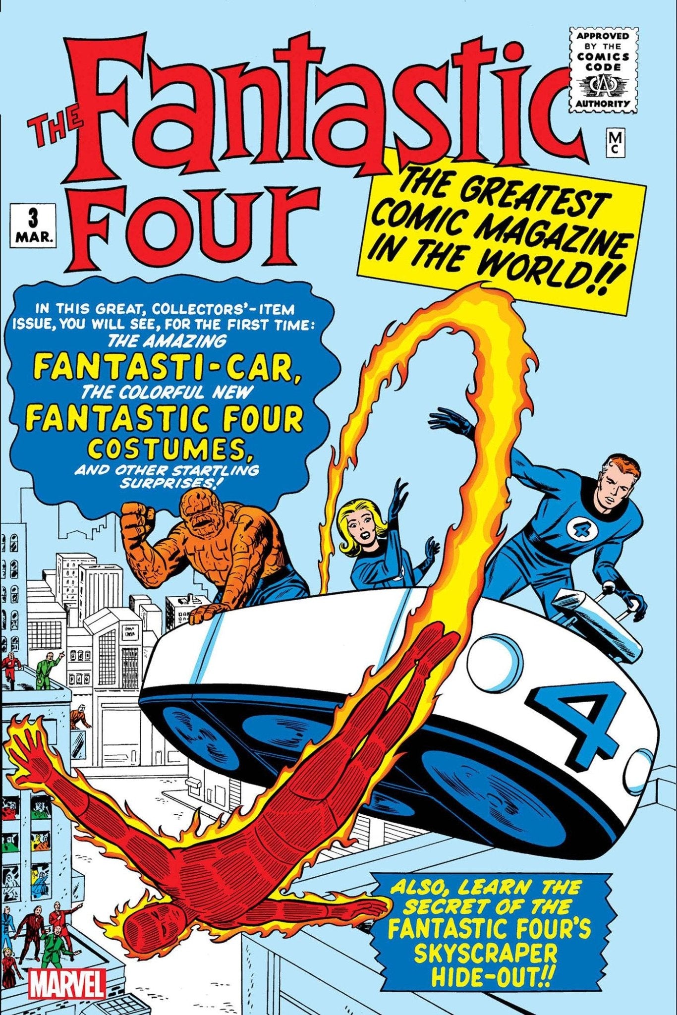 Fantastic Four Facsimile Edition 3 Foil Variant - Cadets Toys & Comics