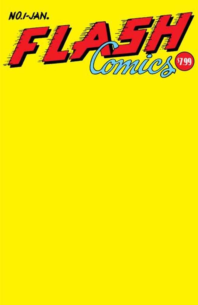 Flash Comics 1 Facsimile Edition Cover C Blank Variant - Cadets Toys & Comics