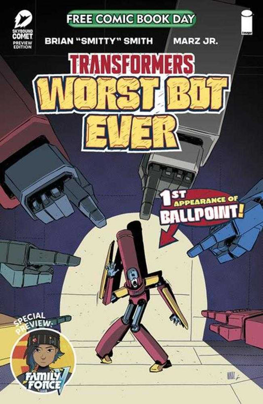 Free Comic Book Day 2025 - Bundle Of 25 - Transformers Worst Bot Ever Special - Cadets Toys & Comics