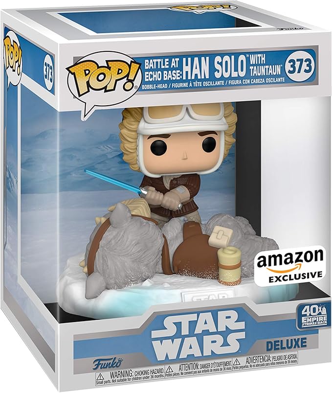 Funko Pop Deluxe Star Wars: Battle at Echo Base Series - Han Solo and Tauntaun - Cadets Toys & Comics