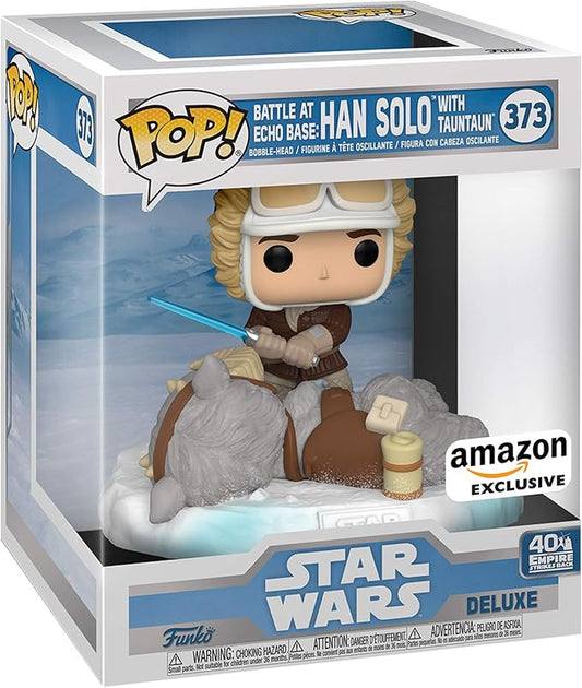 Funko Pop Deluxe Star Wars: Battle at Echo Base Series - Han Solo and Tauntaun - Cadets Toys & Comics