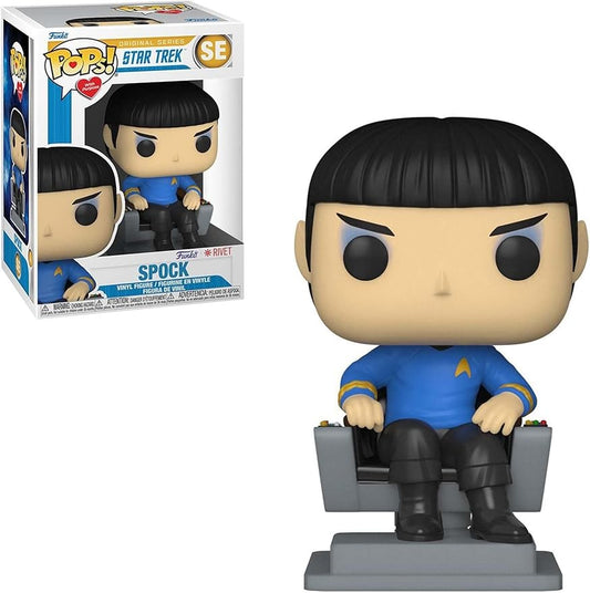 Funko Pop! TV: Pops with Purpose Rivet - Spock in Chair - Cadets Toys & Comics