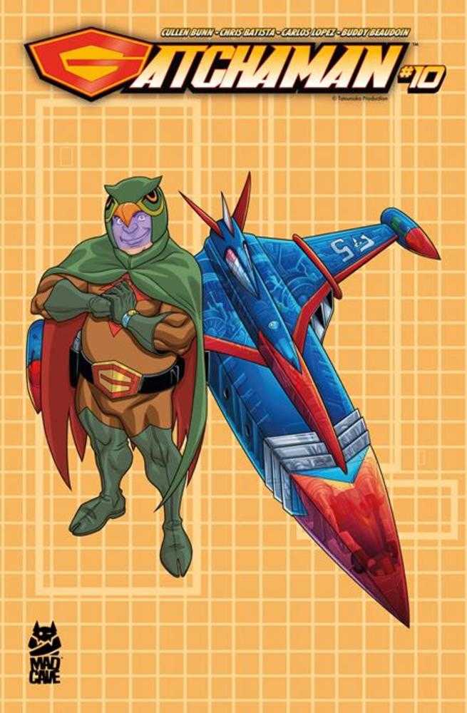 Gatchaman #10 Portada B Chris Batista Blueprint Ryu y variante G-5