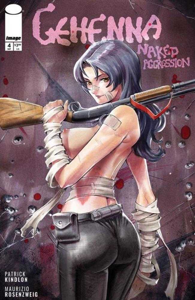 Gehenna Agresión Desnuda #4 (De 4) Portada C Rodrigo Yoshimiya NSFW Variante en Bolsa de Plástico