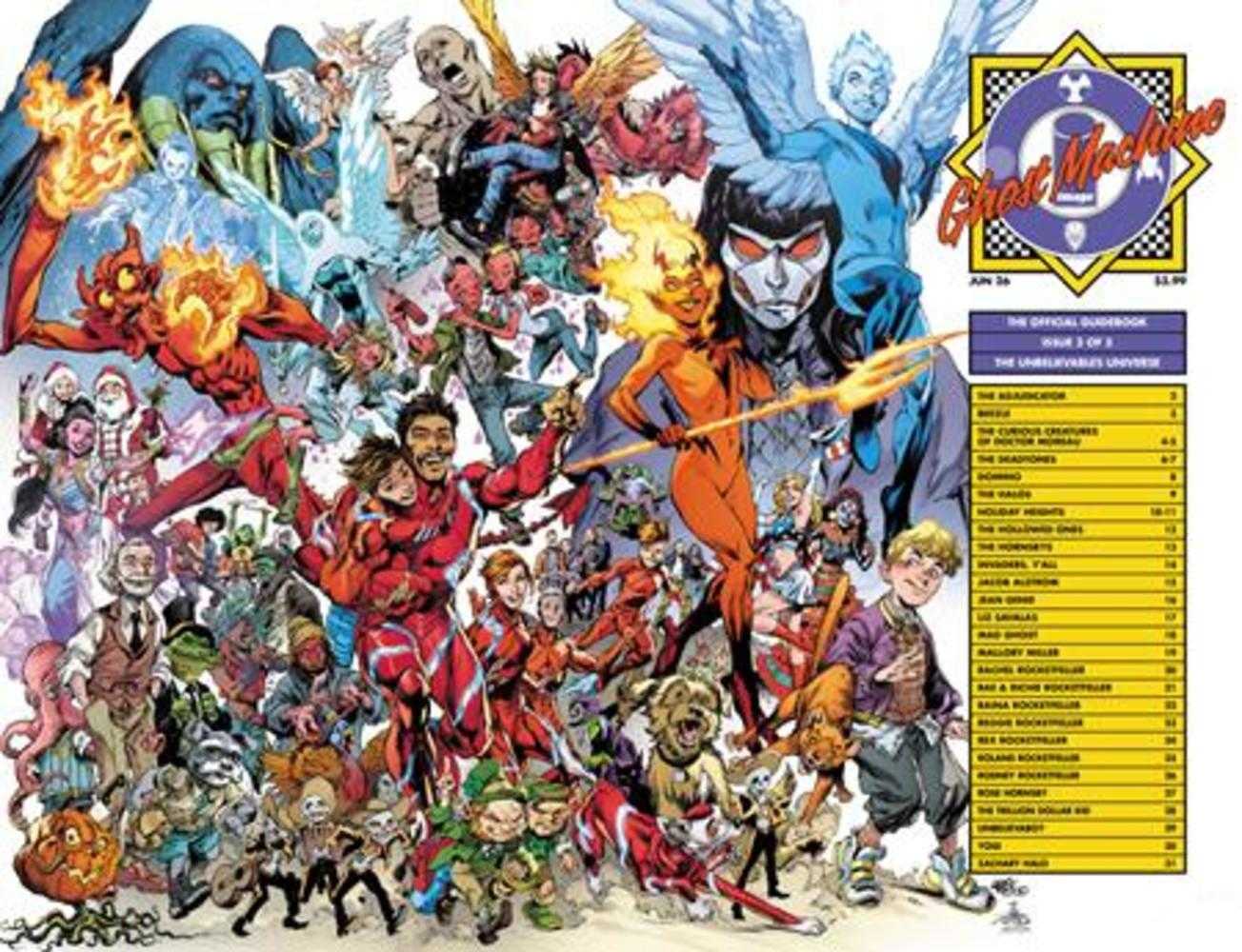 Ghost Machine The Official Guidebook 3 (Of 5) Cover C Ivan Reis & Danny Miki Wraparound Variant - Cadets Toys & Comics