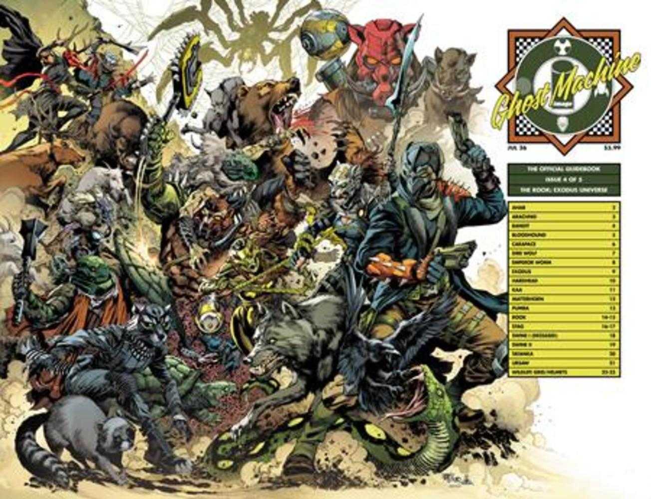 Ghost Machine The Official Guidebook 4 (Of 5) Cover C Ivan Reis & Danny Miki Wraparound Variant - Cadets Toys & Comics