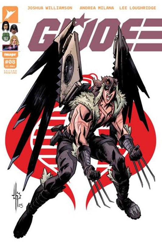 G.I. Joe 8 2nd Printing Cover B Jason Howard Raptor Variant - Cadets Toys & Comics