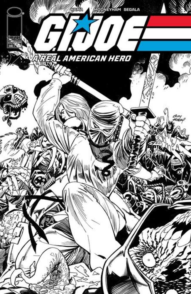 G.I. Joe A Real American Hero 312 Cover B Andy Kubert Black & White Variant - Cadets Toys & Comics