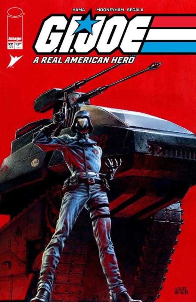GI Joe: Un auténtico héroe americano n.º 321, portada C, 1 de cada 10, variante de Steve Beach de Gears of Joe
