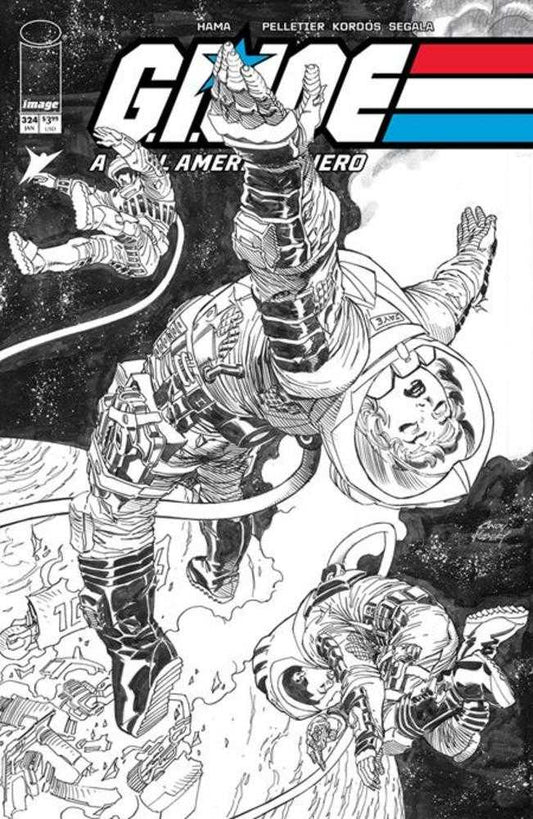 G.I. Joe A Real American Hero 324 Cover B Andy Kubert Black & White Variant - Cadets Toys & Comics