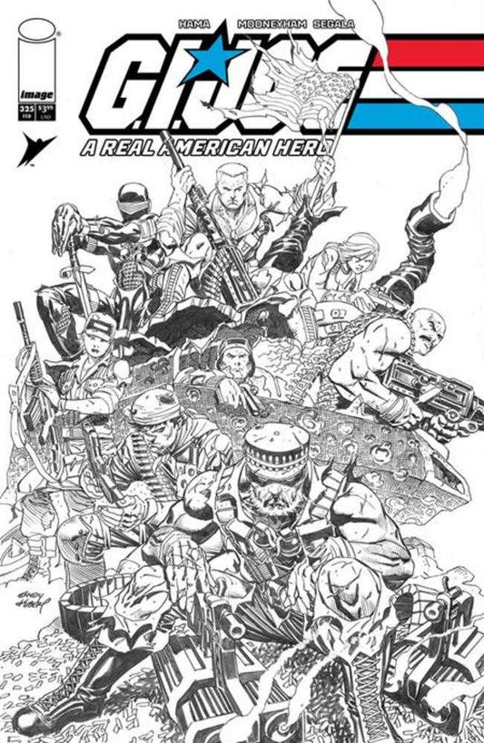 G.I. Joe A Real American Hero 325 Cover B Andy Kubert Black & White Variant - Cadets Toys & Comics