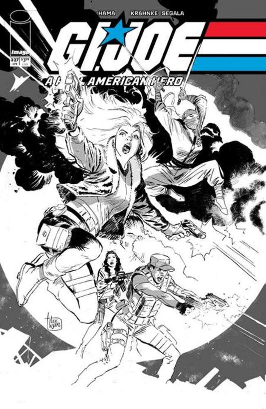 G.I. Joe A Real American Hero 327 Cover B Lee Weeks Black & White Variant - Cadets Toys & Comics