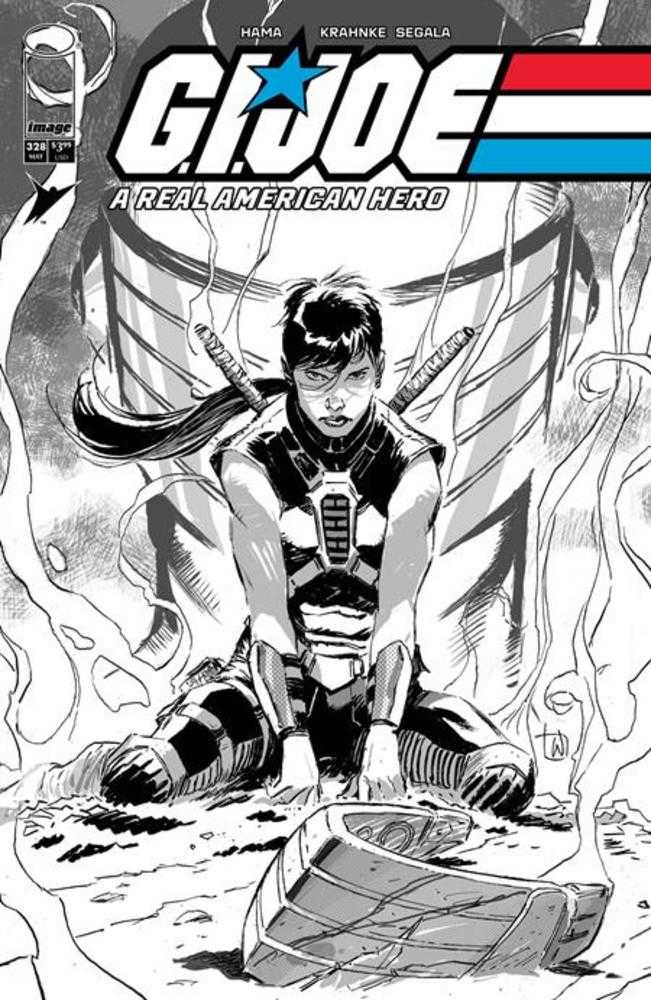 G.I. Joe A Real American Hero 328 Cover B Lee Weeks Black & White Variant - Cadets Toys & Comics