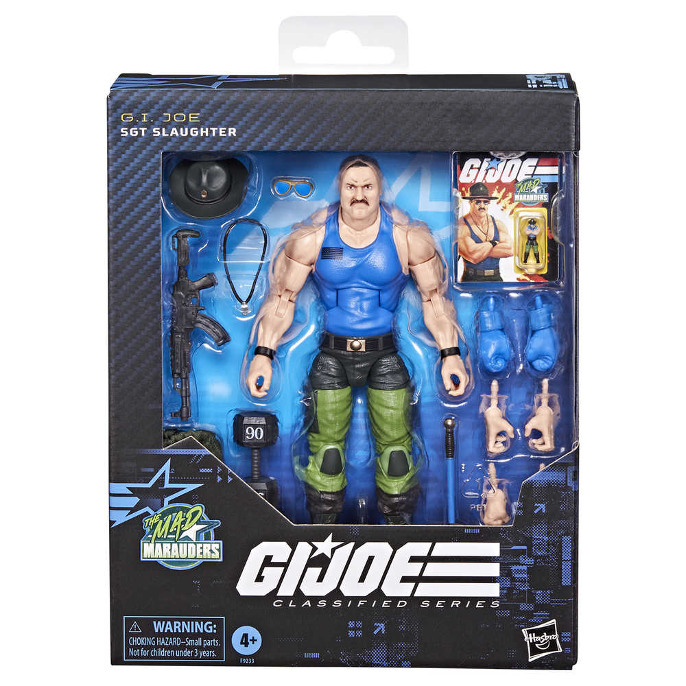 G.I. Joe Sgt. Slaughter action figure in packaging.

