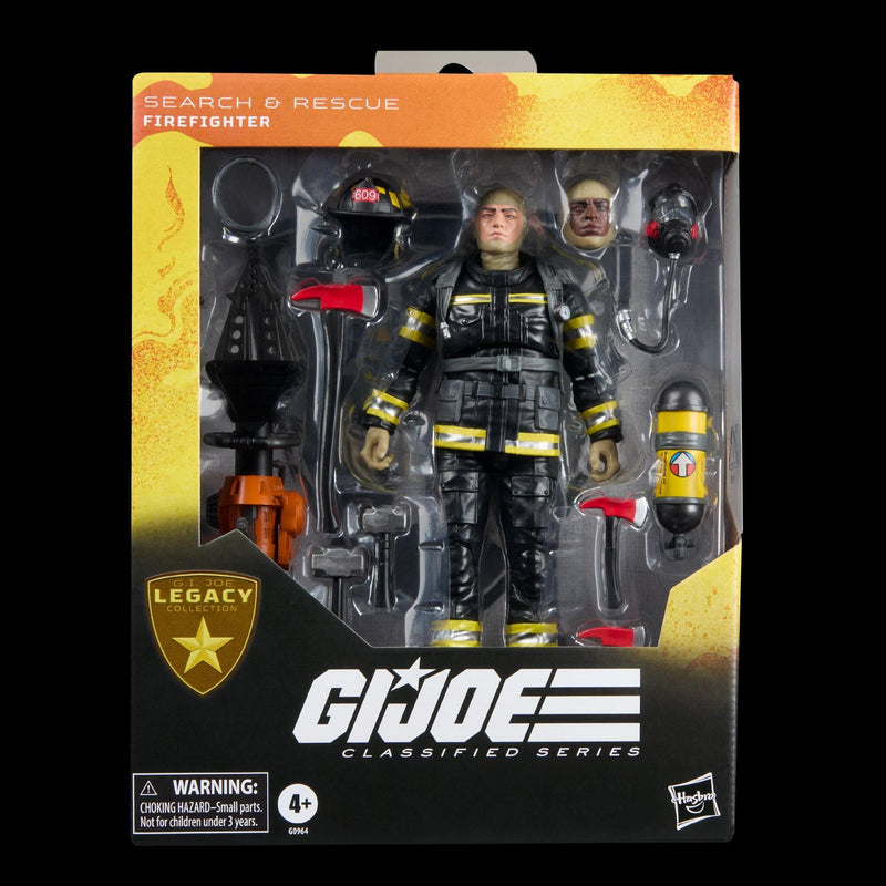 GI Joe Classified Series Legacy Collection Bombero de búsqueda y rescate