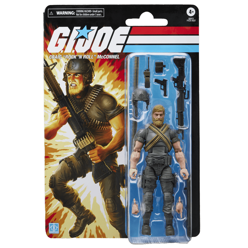 Tarjeta retro de la serie GI Joe Classified: Craig “Rock 'N Roll” McConnel