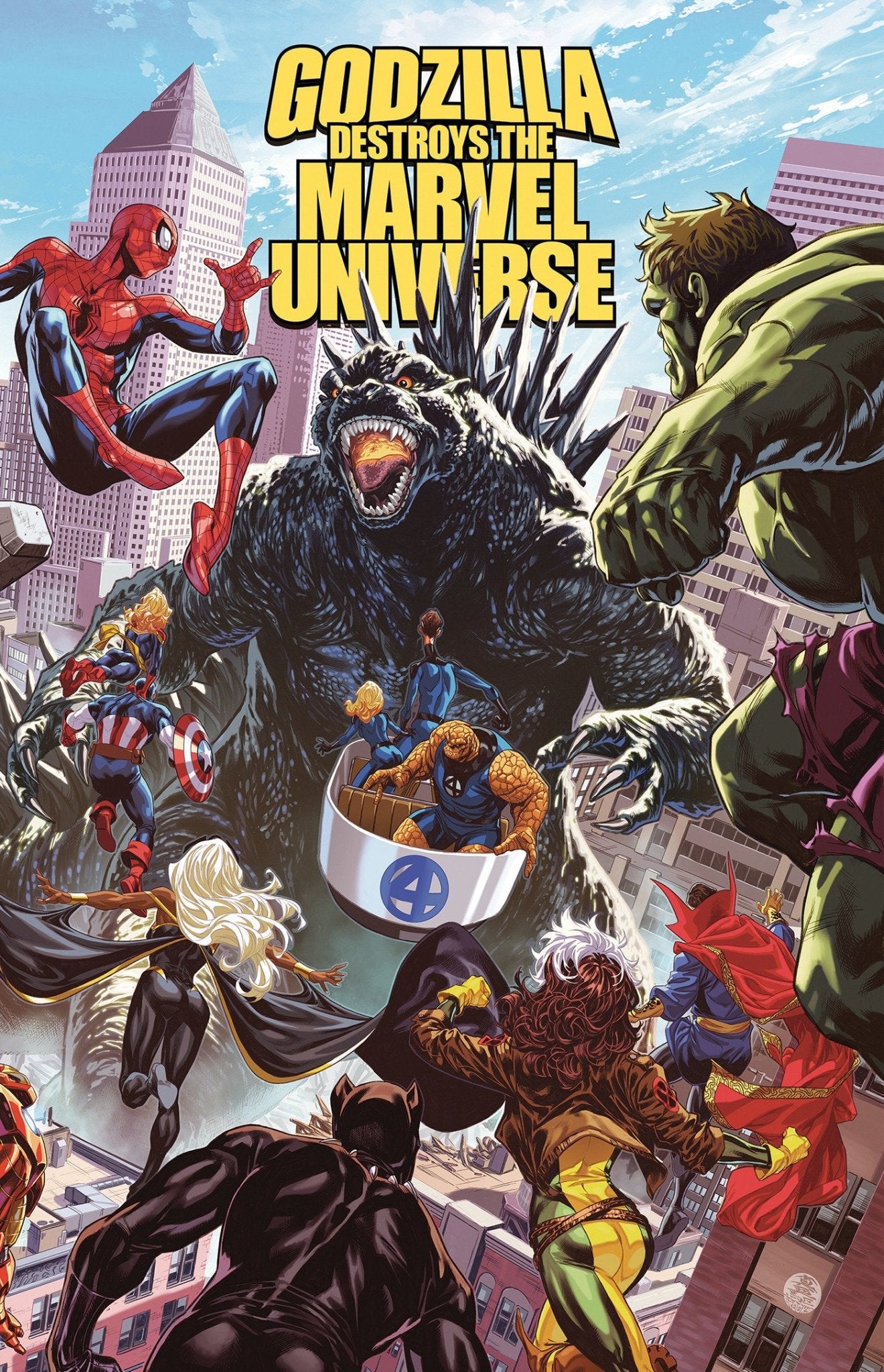 Godzilla Destroys The Marvel Universe - Cadets Toys & Comics